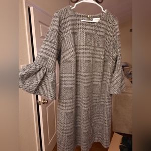 Calvin Klein Sheath Dress with Bell Sleeves